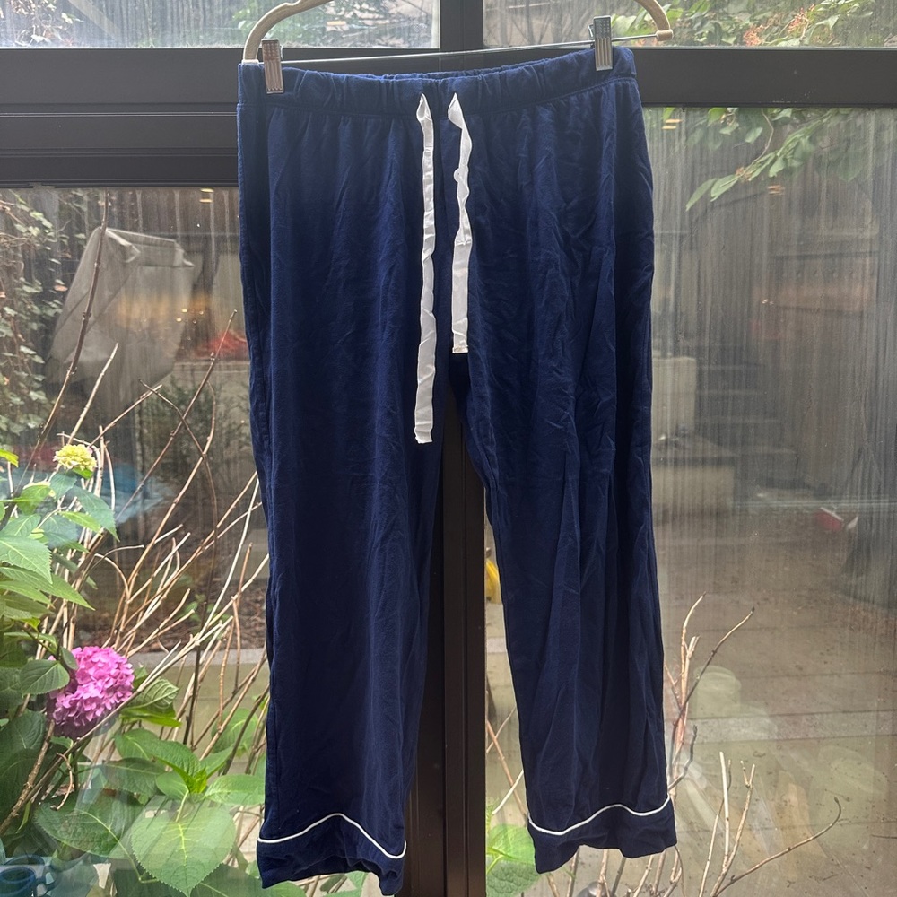 Gownies Navy Blue Stretchy Pajama Pants Size Medium